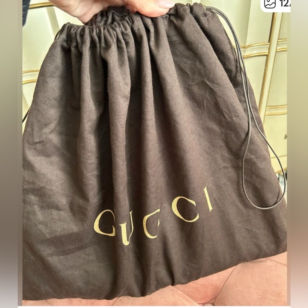 Gucci Original GG Canvas Flat Web Tote Bag Brown Monogram Model ID: 189669 EUC - Picture 14 of 14